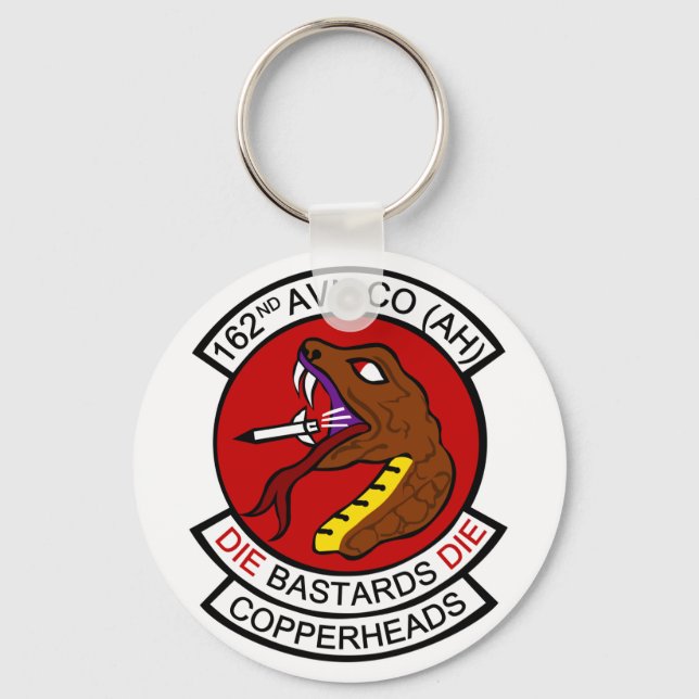162nd Avn Co. (AH) Copperheads Key Ring (Front)