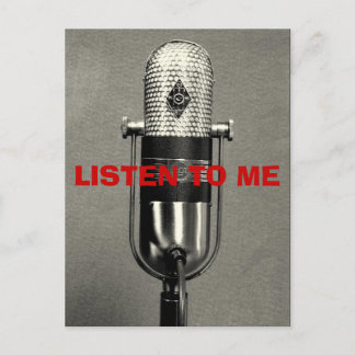 163581257_o, LISTEN TO ME Postcard