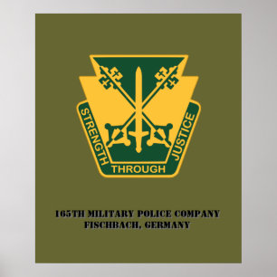 165th Military Police Co Poster