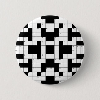 16640-crossword-puzzle-vector CROSSWORD PUZZLE VEC 6 Cm Round Badge