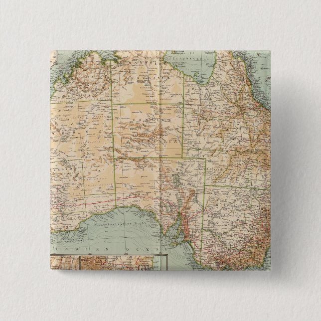 16667 Australia 15 Cm Square Badge (Front)