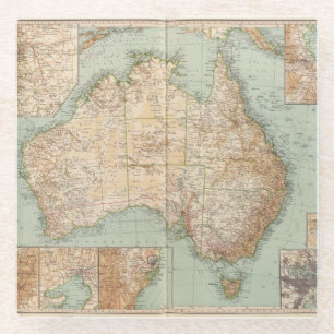 16667 Australia Glass Coaster