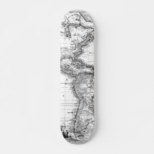 1671 Map Totius Americae Descriptio Skateboard