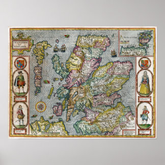 1676 Scotland Poster