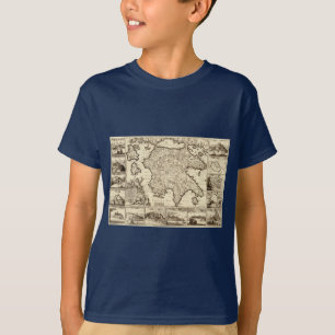 1688 Greece / Greek Peloponnesian Map T-Shirt