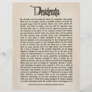 1692 Desiderata - Parchment look paper, 25 sheets