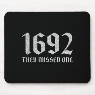 1692 missed one funny halloween witch dark humour mouse pad