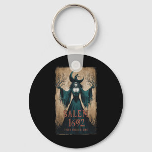 1692 They Missed One Halloween Feminist Witch Tria Key Ring