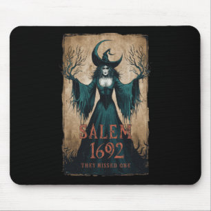 1692 They Missed One Halloween Feminist Witch Tria Mouse Pad
