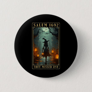1692 They Missed One Halloween Witch 6 Cm Round Badge