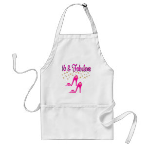 16 AND FABULOUS 16TH BIRTHDAY DESIGN STANDARD APRON