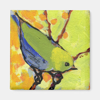 16 Birds, No 2 - Square Magnet