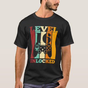 16 Birthday Men Boys Son 2005 Funny Gamer 16Th Bir T-Shirt