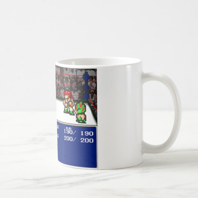 16 bit RPG Wrestling Coffee Mug (Right)