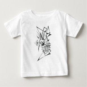 16 Black White Abstract Tribal Tattoo Art Baby T-Shirt