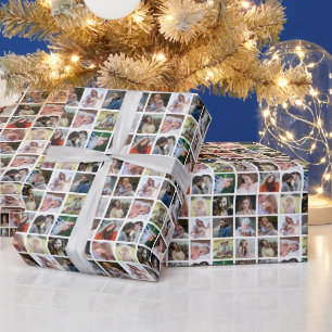 16 Custom Photo Collage   Simple Easy Personalized Wrapping Paper