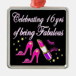 16 & FABULOUS HIGH HEEL DESIGN METAL ORNAMENT