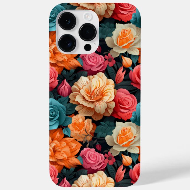 #16 Floral Pattern Case-Mate iPhone Case (Back)