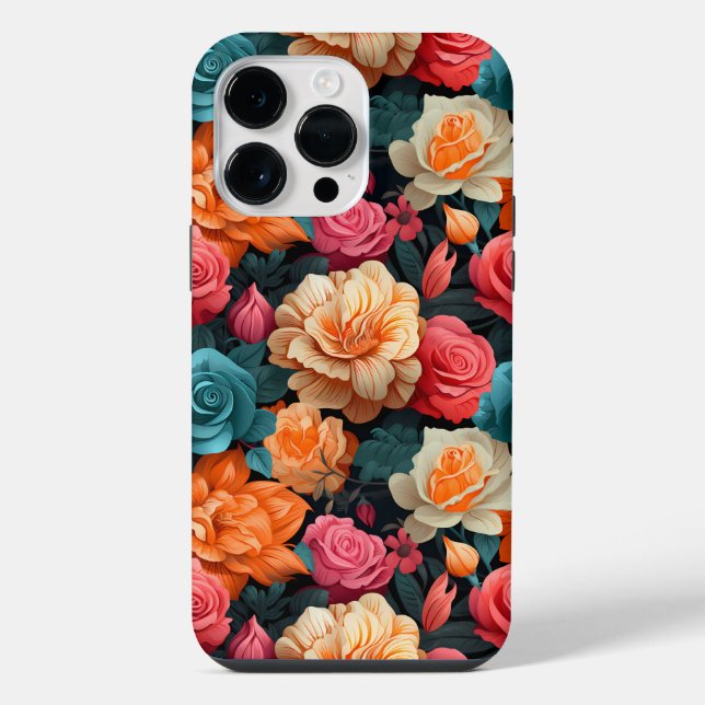 #16 Floral Pattern iPhone Case (Back)