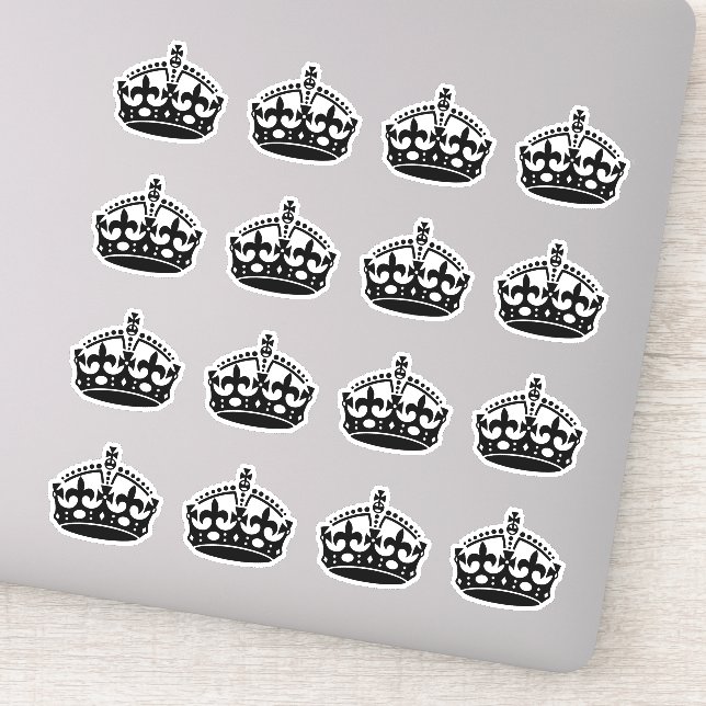 16 Keep Calm Crown Black (Detail)