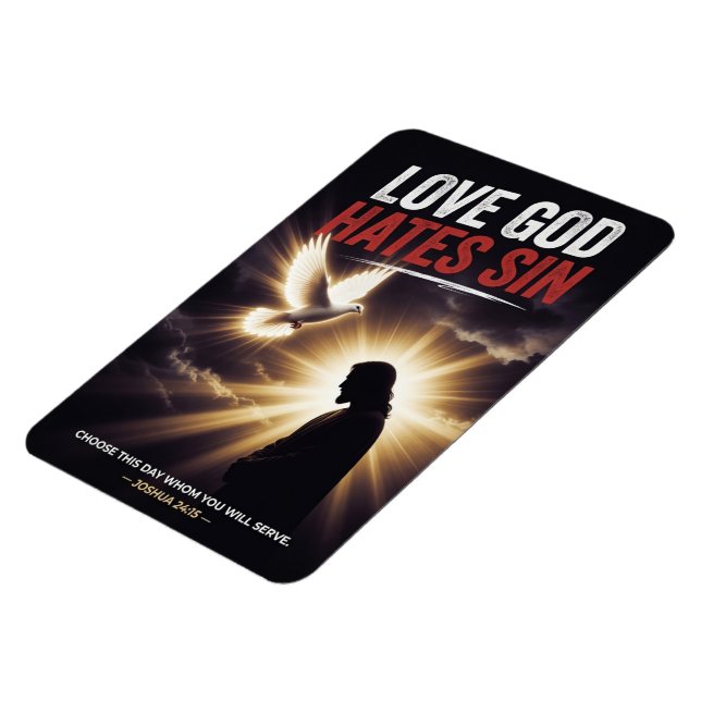 #16   Love God hate Sin Magnet (Left Side)