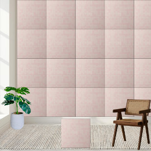 #16 Modern Geometric Blush Pink Ceramic Tile 
