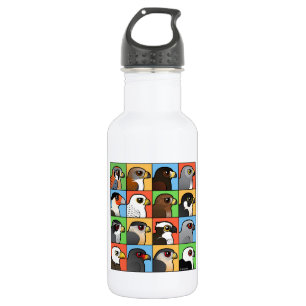 16 North American Raptor Profiles 532 Ml Water Bottle