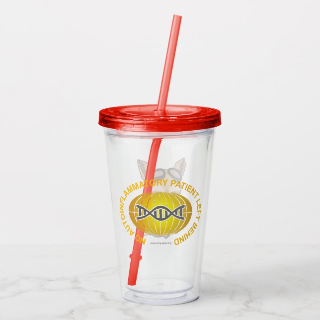 16 Oz JJ flying No Patient Left Behind Tumbler (Back)