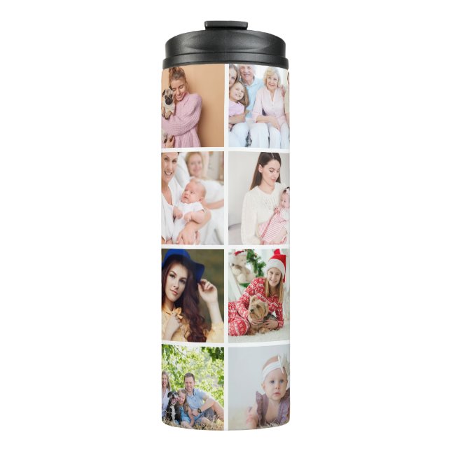 16 Photo Collage - 4 Rows 4 Columns - Script Name  Thermal Tumbler (Front)