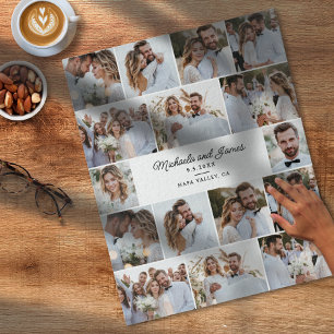 16-Photo Collage Wedding/Anniversary 520 Piece Jigsaw Puzzle