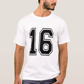 16 sixteen varsity num T-Shirt