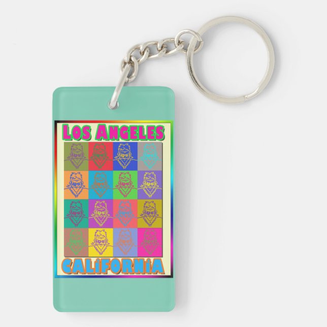 16 Surfers Los Angeles Keychain (Back)