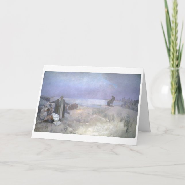 #16 The Last days of Jan Amos Komensky, Mucha Card (Front)