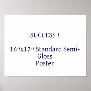 16"x12" Standard Semi-Gloss Poster