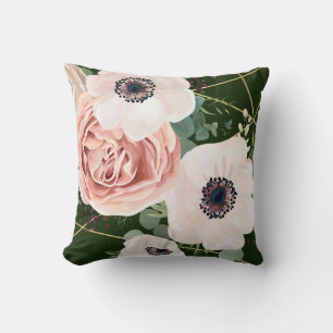 16"x16" Throw Pillow Geometric Garden Rose Hunter