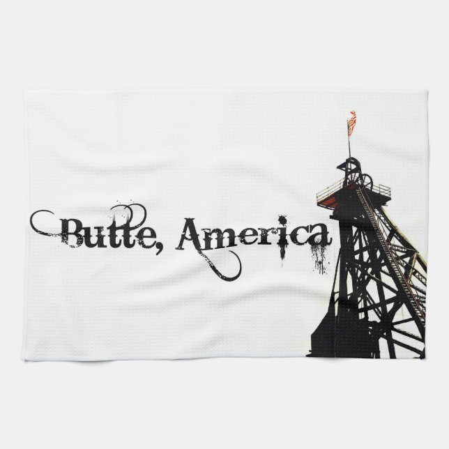 16"x24" Butte, America Kitchen Towel (Horizontal)