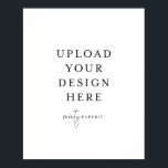 16" x 20" Poster - Portrait<br><div class="desc">Customise your card in Templett. After you are done editing,  download your file in a JPG format (don't forget to turn on the bleed option). Upload your design here by clicking on the blue "Personalise" button.</div>