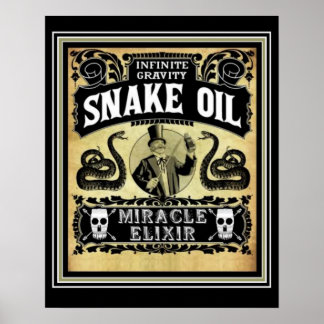 16 x 20 Snake Oil Peddler Ad Poster
