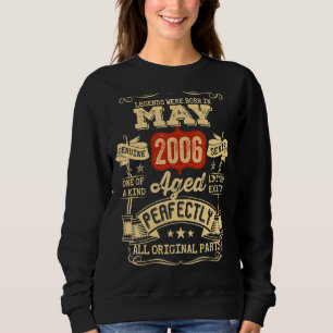 16 Year Old 16th Birthday Vintage May 2006 Sweatshirt