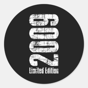 16 Year Old Boy Girl 16 Birthday Gifts Limited Edi Classic Round Sticker