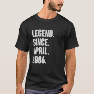 16 Year Old Gift 16Th Birthday - Legend Since Apri T-Shirt