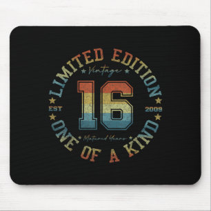 16 Year Old Vintage 2009 Limited Edition 16th Birt Mouse Pad
