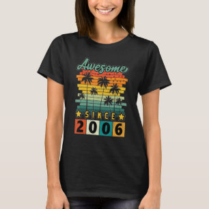 16 Year Old Vintage Awesome Since 2006 16th Birthd T-Shirt