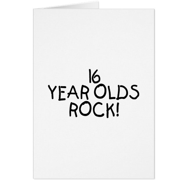 16 Year Olds Rock (Front)