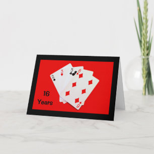 16 Years Is A Big Deal!  Anniversary Card