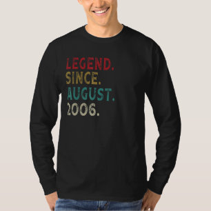 16 Years Old Bday Vintage Legend Since August 200 T-Shirt