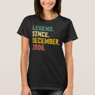 16 Years Old Legend Since December 2006 16th Birt T-Shirt