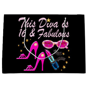 16 YR OLD PRIMA DONNA LARGE GIFT BAG