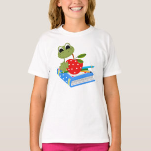 #16Lil Lady Frog Bella Ringer T-Shirt