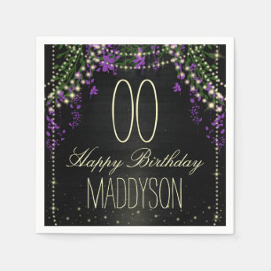 16th 18th 21st 30th 40th 50th 60th 70th Birthday Napkin